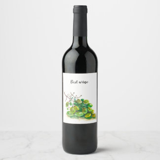 Rótulo De Garrafa De Cerveja Rótulo do vinho de uvas.