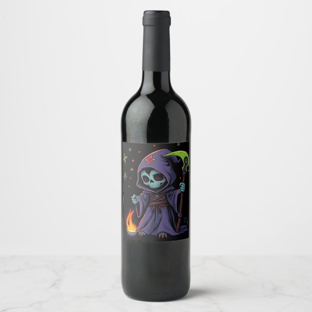 Rótulo De Garrafa De Cerveja Rótulo do Vinho do Ceifador (Frente)