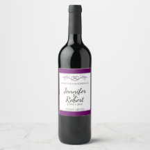 Rótulo do Vinho do Monograma de Rolagem do Coração