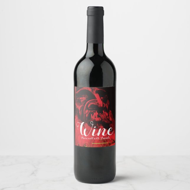 Rótulo De Garrafa De Cerveja Rótulo do vinho Krampus (Frente)