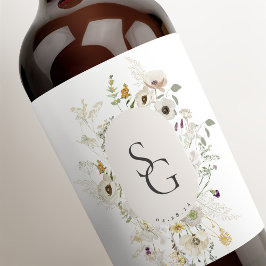 Rótulo De Garrafa De Cerveja Rótulo do Vinho Personalizado Botânico