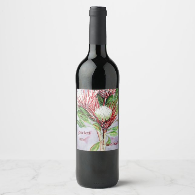Rótulo De Garrafa De Cerveja Rótulo do Vinho Proteico (Frente)