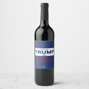 Rótulo De Garrafa De Cerveja Rótulo do Vinho Trump 2020