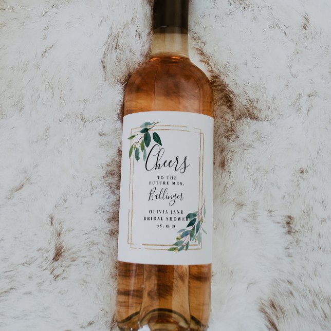 Rótulo De Garrafa De Cerveja Rótulo do Vinho Verde Eucalyptus (Criador carregado)