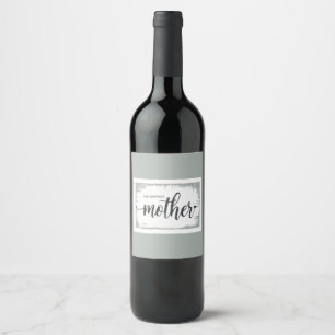 Rótulo De Garrafa De Cerveja Rótulo perfeito para o vinho materno