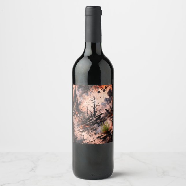 Rótulo De Garrafa De Cerveja Rótulo Personalizado de Alimentos e Bebidas – Desi (Frente)