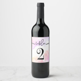 Rótulo De Garrafa De Cerveja Rótulo Vinho mesa Número. Rótulo do Vinho