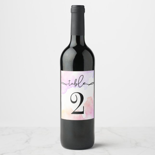 Rótulo De Garrafa De Cerveja Rótulo Vinho mesa Número. Rótulo do Vinho (Frente)