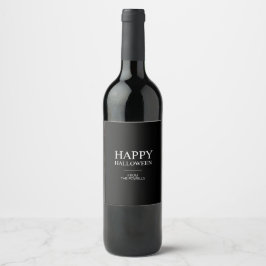 RÓTULO DE GARRAFA DE CERVEJA ROTULOS DE GARRAFA DE VINHO MINIMALISTA FELIZ HALL