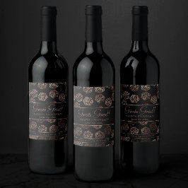 Rótulo De Garrafa De Cerveja RPG Dice | Personalização de Tabletop Fantasy para