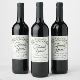 Rótulo De Garrafa De Cerveja Sage Green Deixa Casamento Russo Obrigado