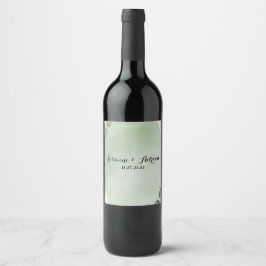 Rótulo De Garrafa De Cerveja Sage Whisper Botânico