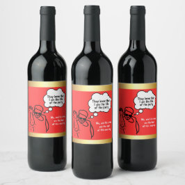 Rótulo De Garrafa De Cerveja Salt Bae Approved: Custom Wine Labels for Party Pe
