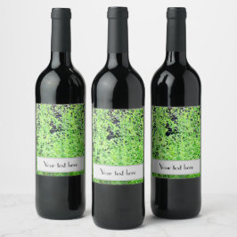 Rótulo De Garrafa De Cerveja Samambaia da Floresta Verde