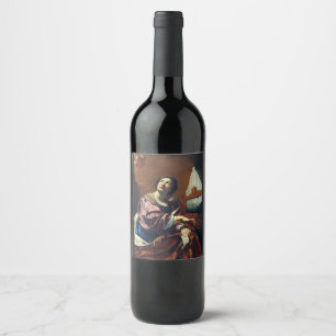 Rótulo De Garrafa De Cerveja Santa Cecília por Simon Vouet