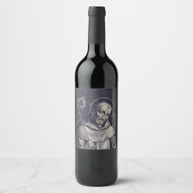 Rótulo De Garrafa De Cerveja Santo Bernard de Clairvaux (Frente)