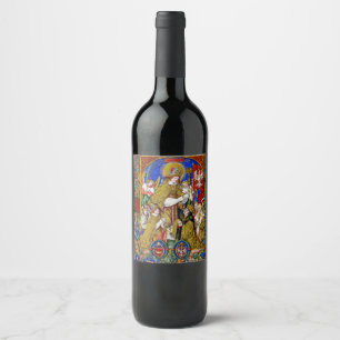 Rótulo De Garrafa De Cerveja Santo Estanislau Bispo e Mártir
