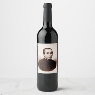 Rótulo De Garrafa De Cerveja Santo Giuseppe Cafasso Padre Franciscano