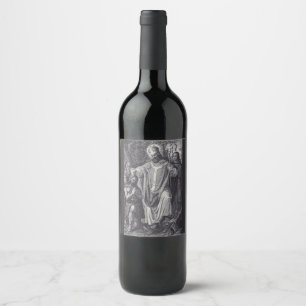 Rótulo De Garrafa De Cerveja São Bonifácio Premium Apóstolo da Alemanha