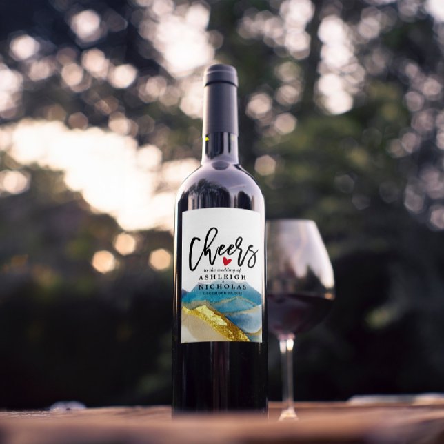 Rótulo De Garrafa De Cerveja Saúde para amar riso feliz após o casamento (Criador carregado)