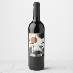 Rótulo De Garrafa De Cerveja Scandi Groove, personalizado