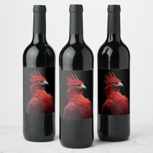 Rótulo De Garrafa De Cerveja Scarlet Phoenix Senta-Se Orgulhosamente (Garrafas)