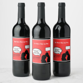 Rótulo De Garrafa De Cerveja Send Flirty Vibes with Custom Wine Labels!
