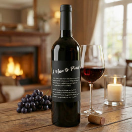 Rótulo De Garrafa De Cerveja Sentimental "Um Homem para Louvar"