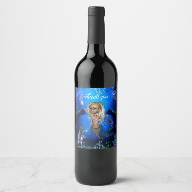 Rótulo De Garrafa De Cerveja Sereia doce (Frente)