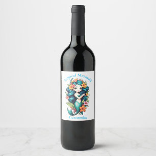 Rótulo De Garrafa De Cerveja Sereia Tropical Thunder_Cove