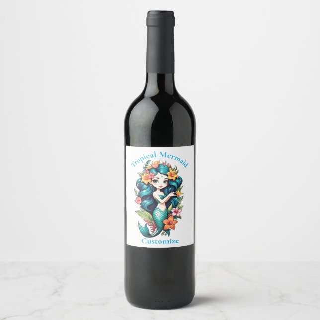 Rótulo De Garrafa De Cerveja Sereia Tropical Thunder_Cove (Frente)