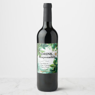 Rótulo De Garrafa De Cerveja Serenidade 💍 Engraçado Passiflora