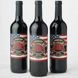 Rótulo De Garrafa De Cerveja Serviço de Emergência contra Fogo de Bombeiros - E