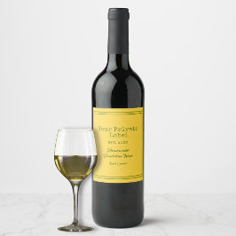 Rótulo De Garrafa De Cerveja Seu rótulo particular Vinho Dandelion casado