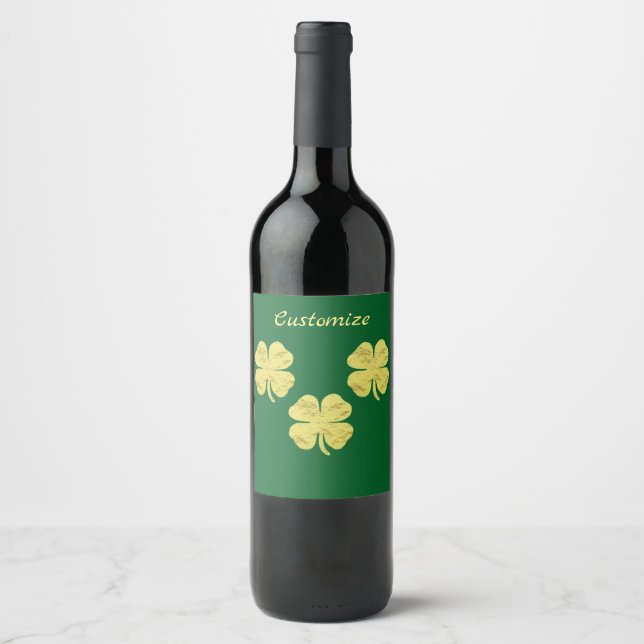 Rótulo De Garrafa De Cerveja Shamrocks ouro Thunder_Cove (Frente)