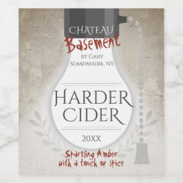 Rótulo De Garrafa De Cerveja sidra de cerveja caseira personalizada