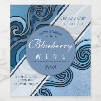 Rótulo De Garrafa De Cerveja sidra de vinho de mirtilo caseira personalizada