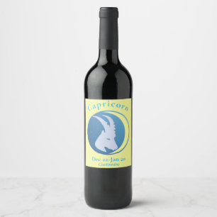 Rótulo De Garrafa De Cerveja Signo de Capricórnio Thunder_Cove