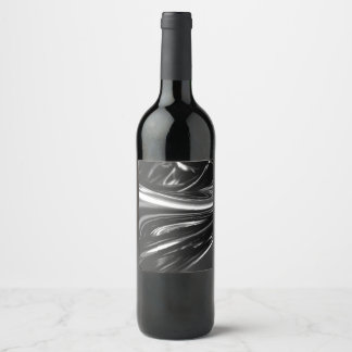 Rótulo De Garrafa De Cerveja Silver Metal Fluente