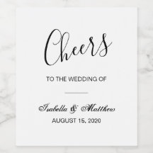 Simples casamento clássico branco e preto