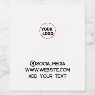 Rótulo De Garrafa De Cerveja simples e minimamente personalizado adicione o end