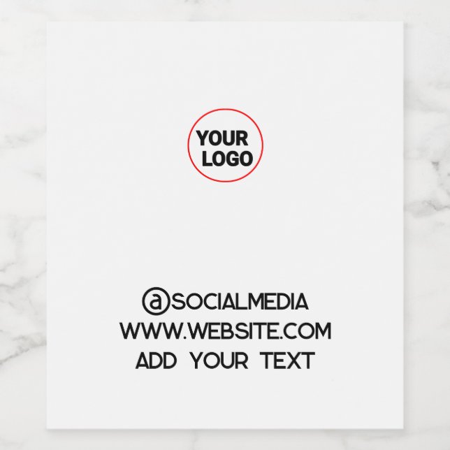 Rótulo De Garrafa De Cerveja simples e minimamente personalizado adicione o end (Rótulo Único)