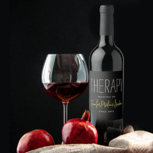 Rótulo De Garrafa De Cerveja Simples Elegância Preto Amarelo Divórcio Separação