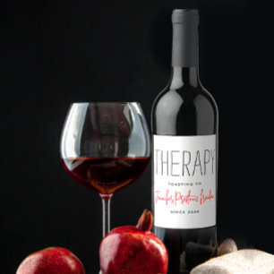 Rótulo De Garrafa De Cerveja Simples Elegância Preto e Branco Humor de Divórcio
