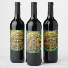 Rótulo De Garrafa De Cerveja Sinal de Fluxo de Riqueza