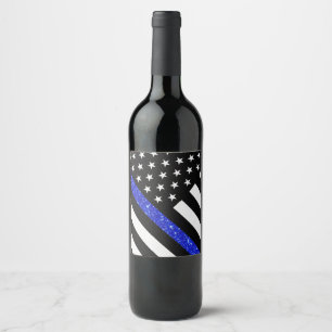 Rótulo De Garrafa De Cerveja Sinalizador de Brilho de Linha Azul Fino