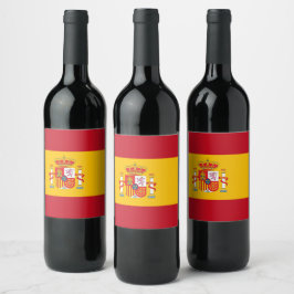 Rótulo De Garrafa De Cerveja sinalizador de espanha