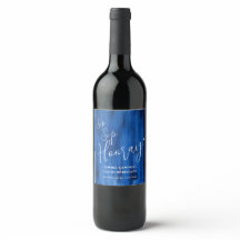 Sip Sip hooray casamento sapphire Blue wine
