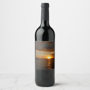 Rótulo De Garrafa De Cerveja Sol no Mar II - Capa de Mar Tropical