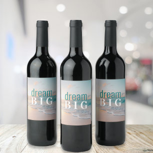 Rótulo De Garrafa De Cerveja Sonho Inspirativo de Graduação Grande Praia Trop